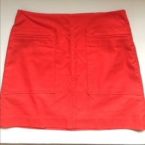 Banana Republic Orange Mini Skirt Sz 4